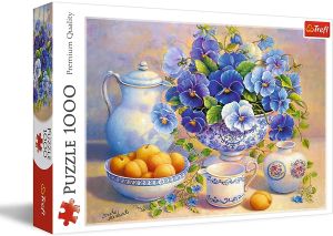 TRF10466 - Puzzle 1000 Pezzi Il bouquet blu