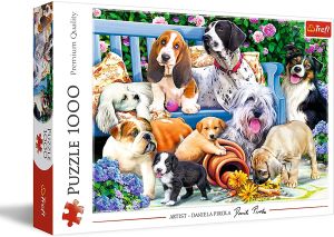 TRF10556 - Puzzle da 1000 pezzi – Cani in giardino