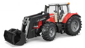 BRU3047 - MASSEY FERGUSON 7624 con forche Scala: 1/16
