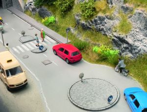 NOC14690 - Insieme di isole spartitraffico senza pali o segnaletica