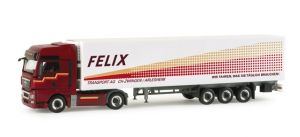 HER155694 - MAN TGX XXL 4x2 con rimorchio frigorifero 3 assi FELIX