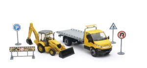 NEW16163A - Piattaforma IVECO DAILY con terna NEW HOLLAND B110C e accessori