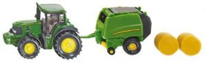 SIK1665 - JOHN DEERE 7530 con rotopressa JOHN DEERE 990 e 2 rotoballe