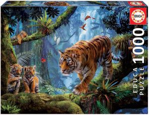 EDU17662 - Puzzle 1000 Pezzi Tigri sull'albero