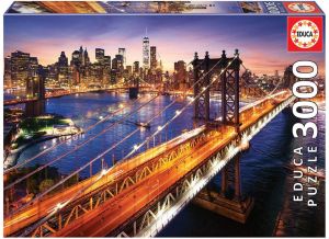 EDU18508 - Puzzle da 3000 pezzi di Manhattan