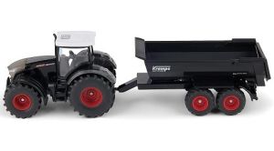 SIK2001 - Trattore FENDT 942 Vario con cassone ribaltabile KRAMPE HP20 nero