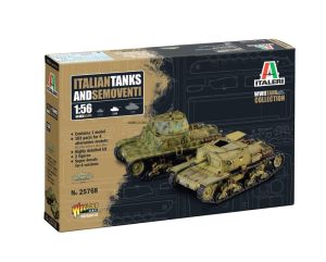 ITA25768 - Carri armati e cannoni semoventi italiani da assemblare e verniciare