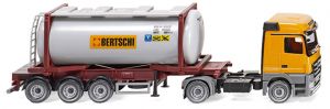 WIK053602 - MERCEDES Actros 4x2 con rimorchio a 3 assi e cisterna BERTSCHI da 20 piedi