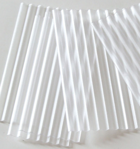 JUW23258 - 30 lastre grecate trasparenti 7;8x3;44 cm