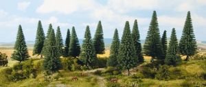 NOC24643 - 16 alberi di Natale da 4 a 10 cm