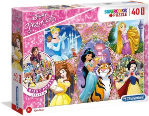 CLE25463 - DISNEY Princess 40 pezzi puzzle da pavimento - 100x70 cm
