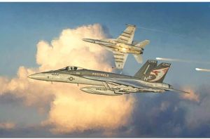 ITA2791 - Aereo da caccia F/A 18E Superhornet da assemblare e verniciare