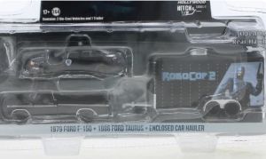 GREEN31150-A - FORD F-150 del 1979 e FORD Taurus del 1986 del Dipartimento di Polizia di Detroit ROBOCOP 2 in blister