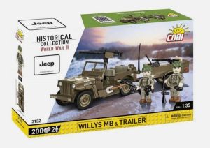 COB3132 - Veicolo militare Jeep Willys MB con rimorchio - 200 pezzi