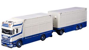 IMC32-0231 - SCANIA Serie R High Roff 4x2 autocarro e rimorchio 1+2 assi per trasporto bestiame BERGMA