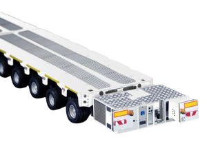 IMC33-0211 - Rimorchio modulare serie K25 + timone, 2x6 assi, bianco
