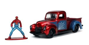 JAD33075 - FORD PICK-UP SPIDER MAN FIGURA 1941 rosso