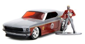 JAD33077 - FORD Mustang Fastback con statuetta di Star Lord 1969 I GUARDIANI DELLA GALASSIA