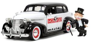 JAD33230 - CHEVROLET Master Deluxe con figura MR MONOPOLY in bianco e nero 1939