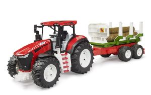 BRU3453 - Trattore ROADMAX con rimorchio forestale e tronchi