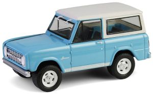GREEN37320-A - FORD Bronco Custom SUV 1966 blu turchese della serie BARRETT JACKSON (in blister)