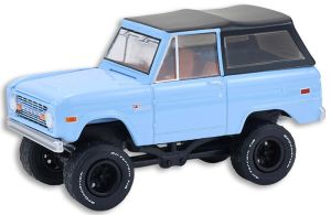 GREEN37330-F - Ford Bronco Custom SUV del 1972, blu, della serie Barrett-Jackson