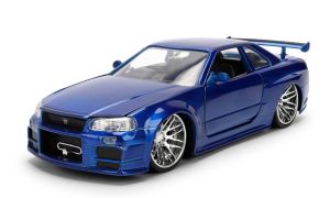 JAD37704 - NISSAN Skyline GT-R 1999 Blu FAST & FURIOUS