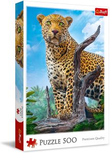 TRF37332 - Puzzle da 500 pezzi del leopardo selvaggio