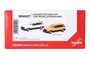 HER014298 - OPEL Corsa A SR bianca e gialla - 2 pezzi da assemblare