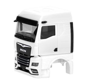 HER086370 - MAN TGX GM cabina con telecamera retrovisore, bianco - 2 pezzi da assemblare