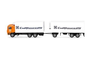 HER321167 - VOLVO F10 6x4 con cassone e rimorchio a 1+2 assi SOVTRANSAVTO