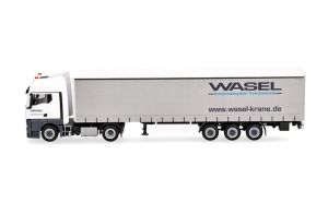 HER321235 - MAN TGX GX 4x2 con rimorchio a teloni a 3 assi WASEL