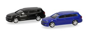 HER013772-003 - VOLKSWAGEN Passat Variant nera e blu - 2 pezzi da assemblare