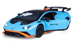JAM402616 - LAMBORGHINI Huracan STO, blu con luci e Suoni
