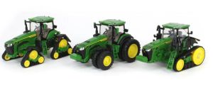 ERT45997 - Set di 3 trattori JOHN DEERE 8RX 340 - 8R 340 e 8RT 340 - Collezione Prestige