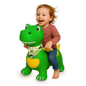 JAM466007 - Animale saltellante dinosauro con ali HoppyDoo, verde con pompa