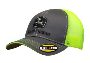 MC53080411CH - Cappellino grigio con retro in rete verde per bambini JOHN DEERE