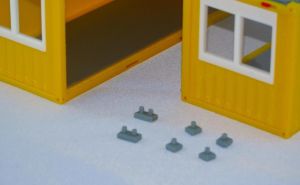 MSM5549/01 - 4 gambe singole per bungalow da cantiere - miniatura