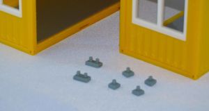 MSM5549/02 - 4 gambe doppie per bungalow da cantiere - miniatura