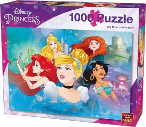 KING55992 - Puzzle di 1000 pezzi Disney Princess