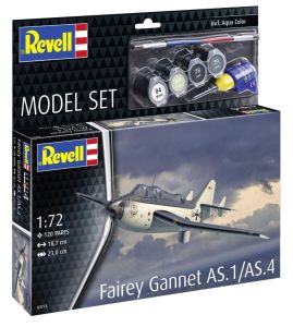 REV63775 - MODEL SET - Aereo da combattimento FAIREY Gannet AS.1/AS.4 da assemblare con verniciatura