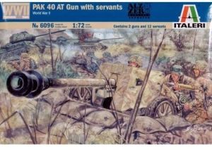 ITA6096 - Pistola anticarro Pak 40 da montare e verniciare