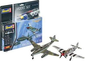 REV63711 - Me262 & P-51B Mustang Combat Set da assemblare e dipingere