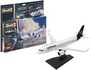 REV63942 - Set modellino Airbus A320 neo Lufthansa con verniciatura da assemblare