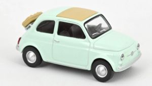 NOREV771206 - FIAT 500 F 1965 Blu Pastello - Auto a reazione