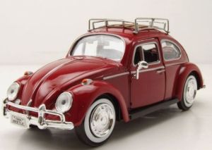 MMX79559BORDEAUX - VOLKSWAGEN Beetle con barra de techo 1966 burdeos