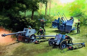 ITA7026 - Pistole TEDESCHE PAK35 – PAK40 – FLAK38 da assemblare e verniciare