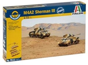 ITA7511 - Carri armati Sherman III M4A2 veloci da montare e verniciare