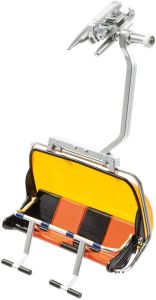 JC87150 - Seggiovia per 4 persone Bolla arancione nera e arancione