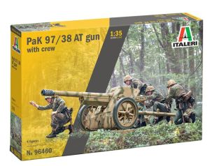 ITA96460 - Cannone anticarro PAK 97/38 con equipaggio da assemblare e verniciare